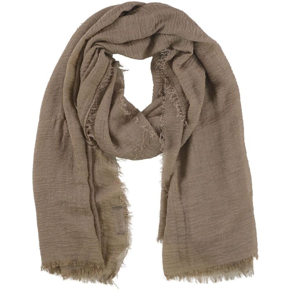 Verona Collection Womens Fringe Hijab Scarf Wrap, Brown, One Size, DM